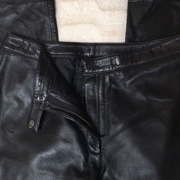 Sigrid Olsen 100% Leather Pants Sz 4 - Picture 2 of 5